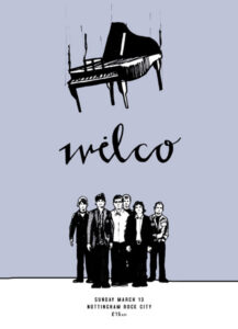 Afiche de un concierto de Wilco