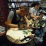 Javi Cuho y Van Durán. Firma de libros en Berkana.