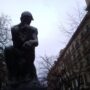 Estatua "El Pensador" de FranÁ§ois-Auguste-René Rodin. Escultor Francés (1840-1917).