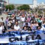 Protesta de estatales Santacruceños.