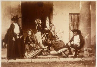 Lagarteranos en traje de boda, realizada en Oropesa en 1858