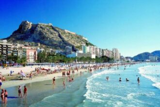 Playa del Postiguet en Alicante