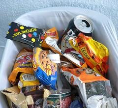 comida en la basura