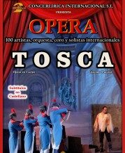 Cartel de la ópera Tosca, de Puccini