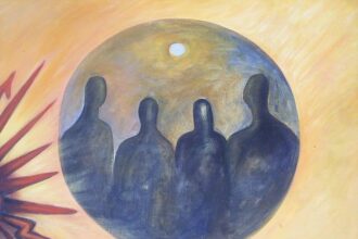 Extraterrestres. Mural en el museo Aramara de Tepic