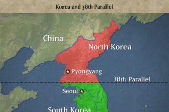 mapa corea