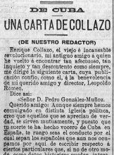 Carta de Enrique Collazo