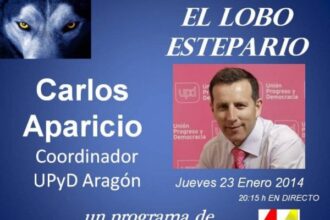 Carlos Aparicio, UPyD Aragón, en El Lobo Estepario