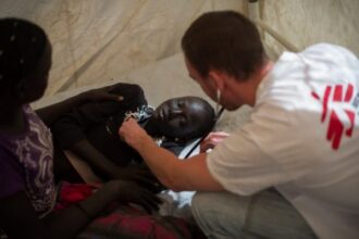 Juba displaced camp clinic 2014 JAN