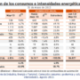 evolución consumos energéticos