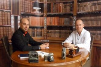 El Lobo Estepario. Raúl Tristán (izda.) entrevista a Arturo Castán (dcha.)