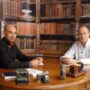 El Lobo Estepario. Raúl Tristán (izda.) entrevista a Arturo Castán (dcha.)