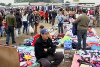 Feria de las Pulgas, del Sector de Aguas Negras, en la Provincia de Curicó