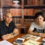 El Lobo Estepario. Raúl Tristán (izda.) entrevista a Óscar Sipán (dcha.)