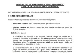 MANUAL DEL DENUNCIADO POR FALSO MALTRATO