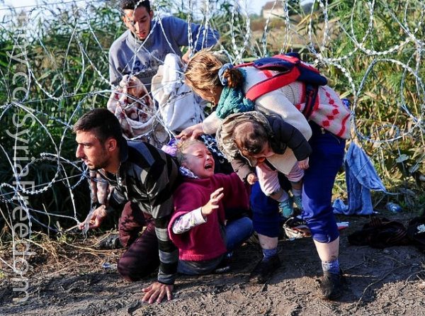 Refugiados sirios Idomeni Grecia Macedonia 2